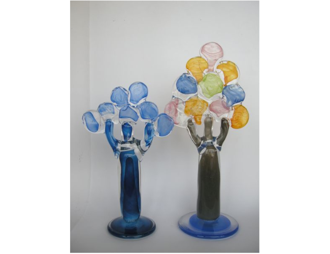 Scultures Arbres plats en verre